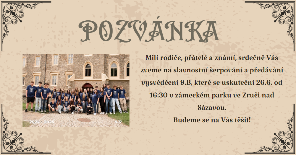 pozvánka 9B